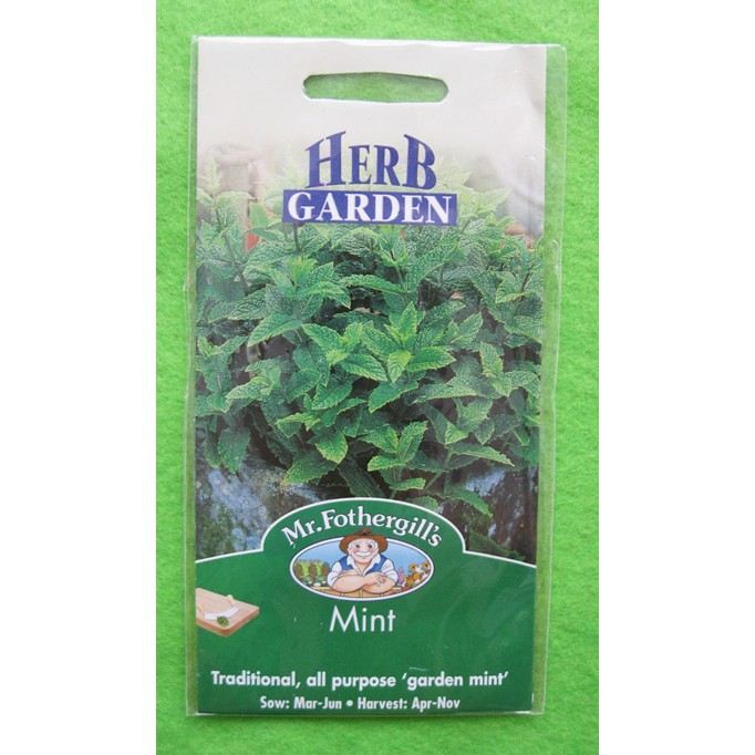 Benih Daun Mint / Peppermint Mr. Fothergills Pack 1250 Biji