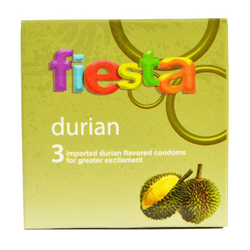 Fiesta Kondom Durian 3 Pcs - Alat Kontrasepsi