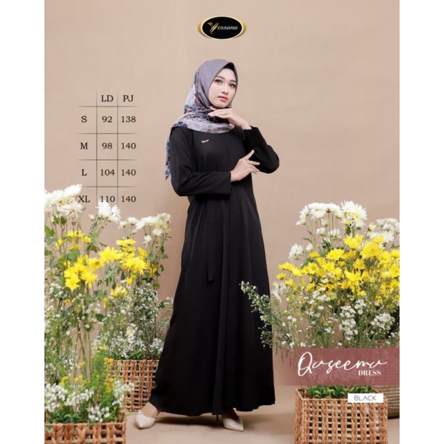 Dress Qaseema Yessana | gamis yessana