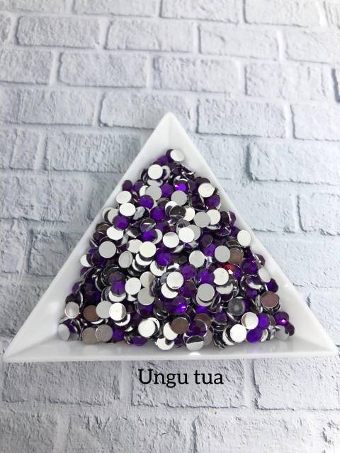 16 warna RHINESTONE 4MM, Gems henna nail art aksesoris henna tasbih digital