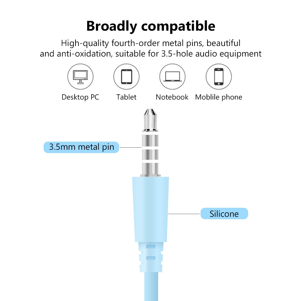 Headset Earphone Sport In-ear Bass Stereo Super Bass HiFi Jack 3.5mm Warna Permen Macaron Dengan Mic