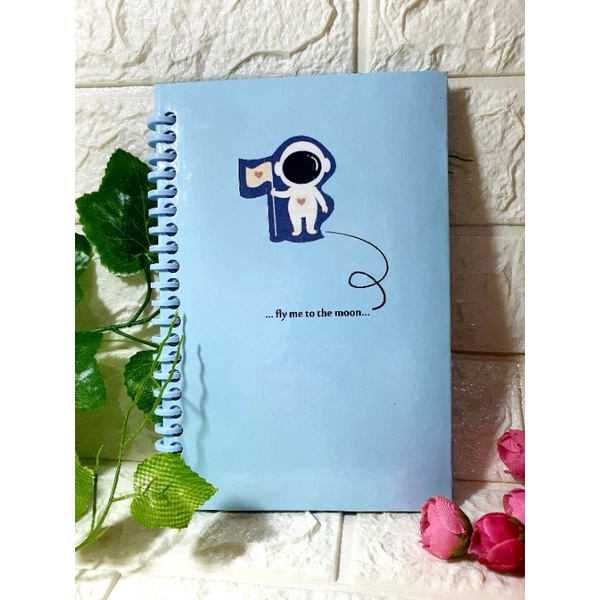 

buku diary aesthetic hard cover motif biru series