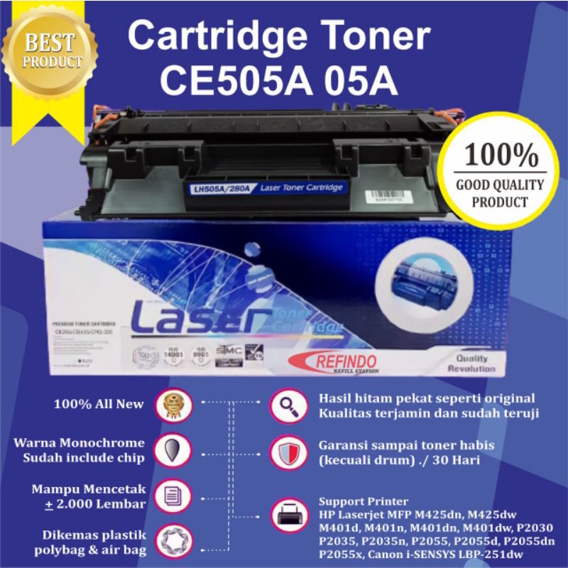 Toner Catridge Compatible Universal  HP80A HP 80A CF280A HP05A HP 05A