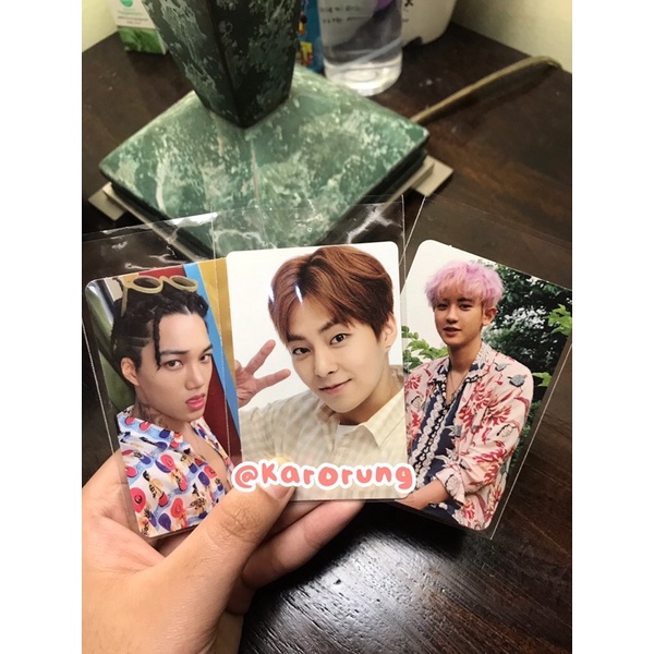 photocard pc kai kokobop pc chanyeol pc xiumin sm town sum