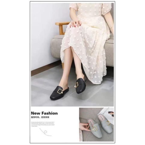 Sepatu Flat Shoes Fashion Paula Mutiara Import High Quality S2