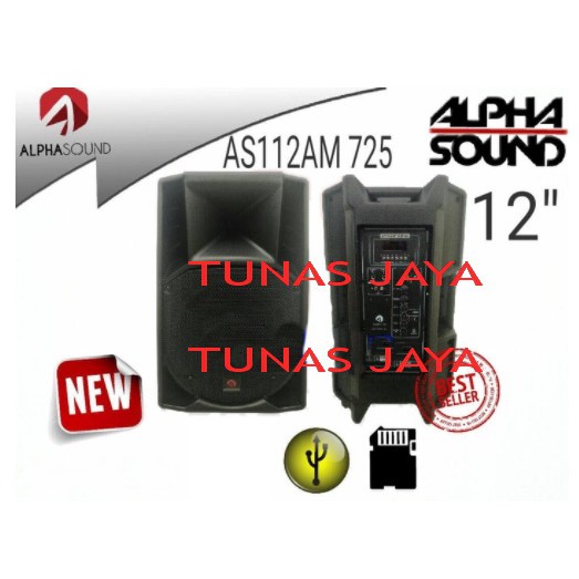 Speaker Aktif Alphasound AS112AM 725 Original 12 Inch