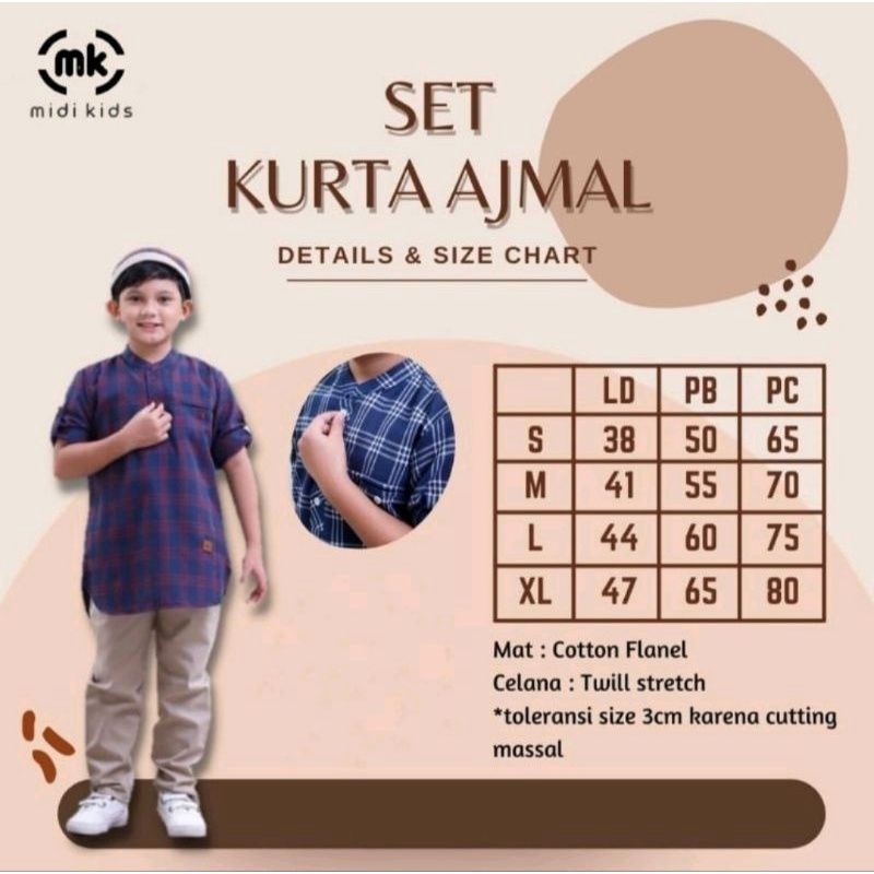 midi kids set kurta ajmal