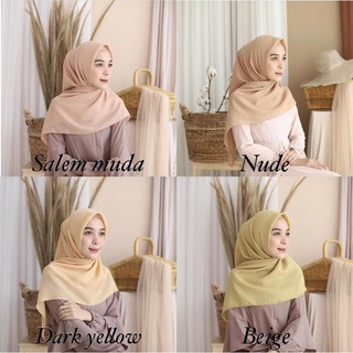  Bella  Square  Warna  Part 1 Hijab Jilbab Segiempat 