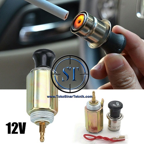 Auto Socket Lighter Dc 12V / 24V Colokan Rokok Mobil Truck Cigarette Car Truk Pemantik Socket Universal