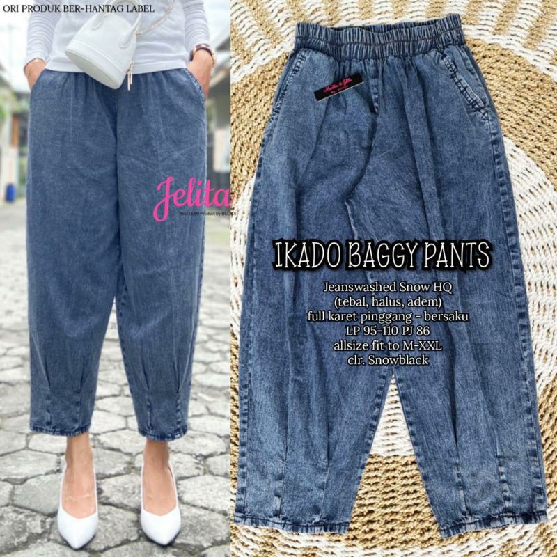 Ikado Baggy Pants | Celana Jeans Jumbo GFS