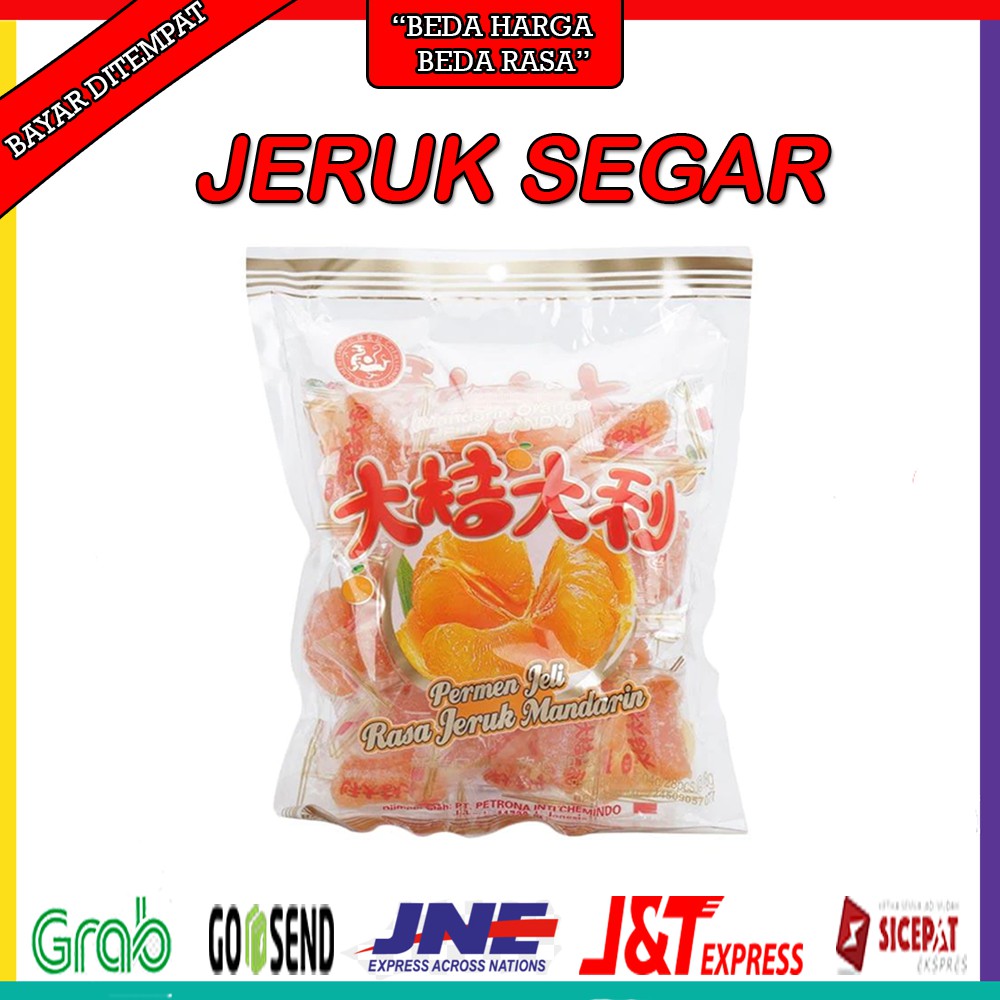 

PERMEN JELLY JERUK MANDARIN SPESIAL MAKANAN RINGAN SNACK MURAH CEMILAN SANTAI JAJANAN MANIS KENYAL