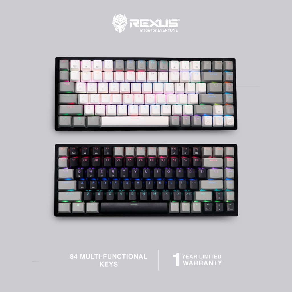 Rexus Keyboard Wireless Gaming Mechanical Daxa M84 PRO