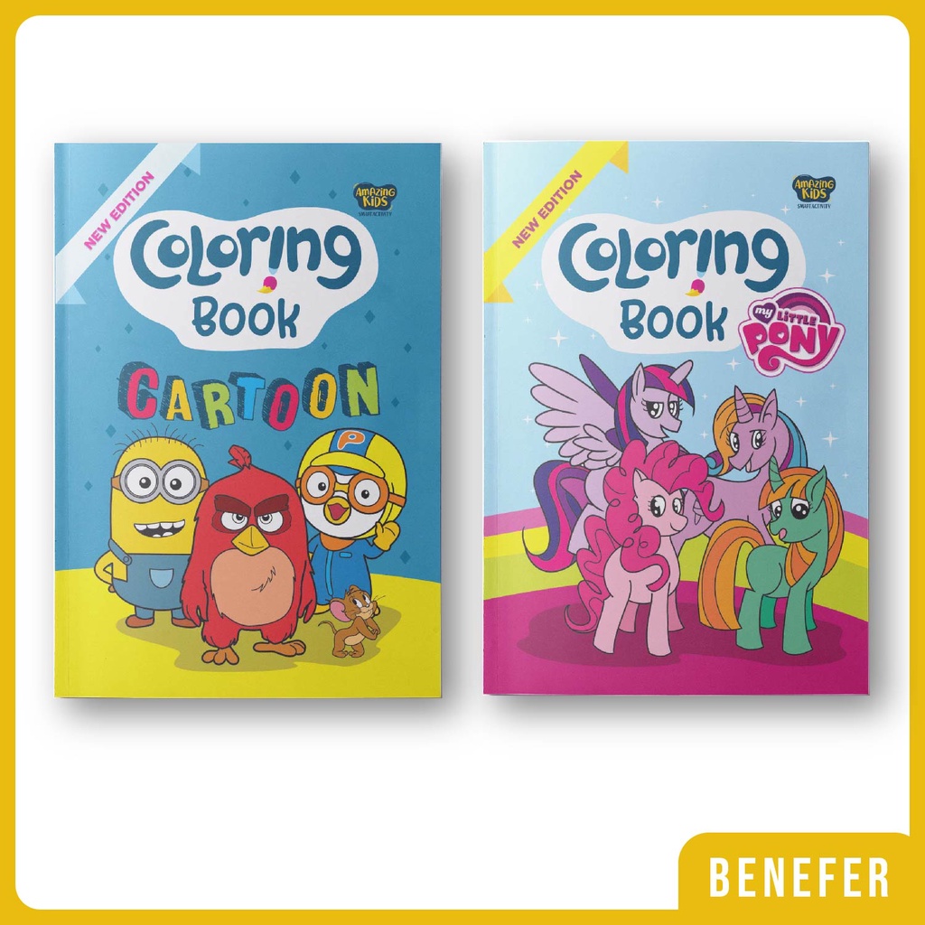 Buku Mewarnai Coloring Book Cartoon My Little Pony (New Edition)