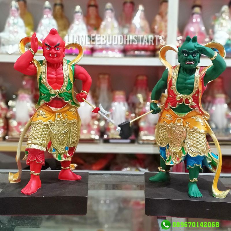 patung dewa qian li yan dan sun fung er pengawal macopo dewi samudera uk 16 inch