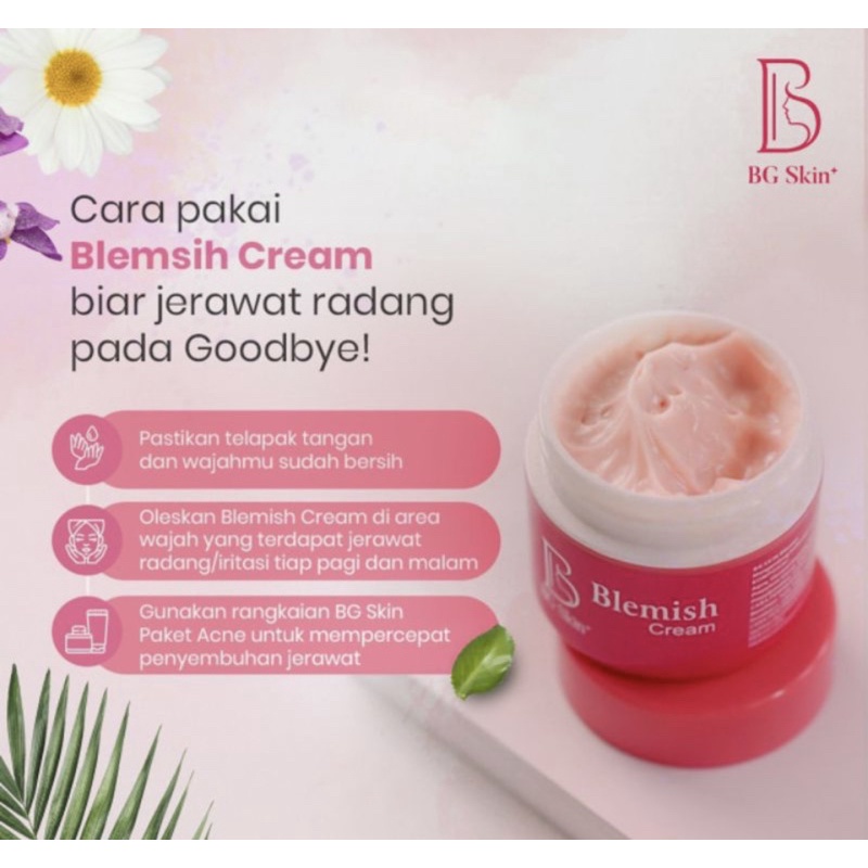 READY ‼️ BLEMISH SERUM BG SKIN BLEMISH CREAM JERAWAT ACNE TOTOL ORIGINAL AMPUH BG BEAUTY GLOW BLEMIS
