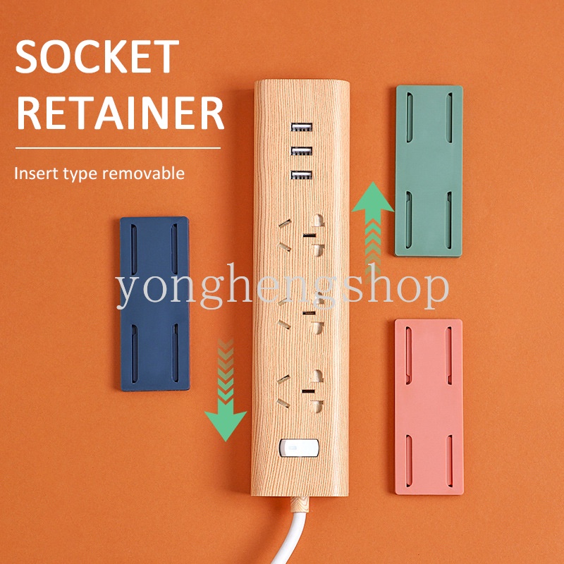 Holder Power Strip Dengan Perekat Untuk Dinding