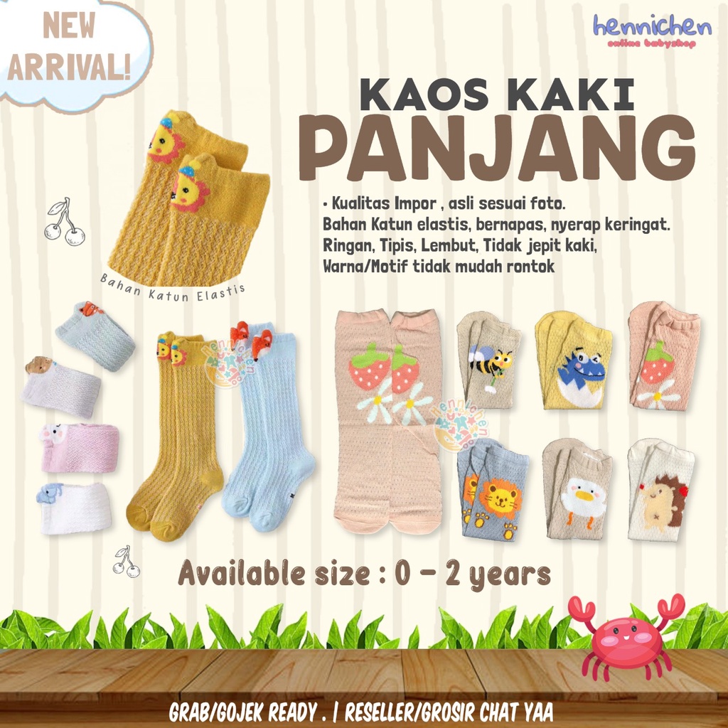 Kaos Kaki Lutut Panjang Anak Bayi 0-2 Tahun