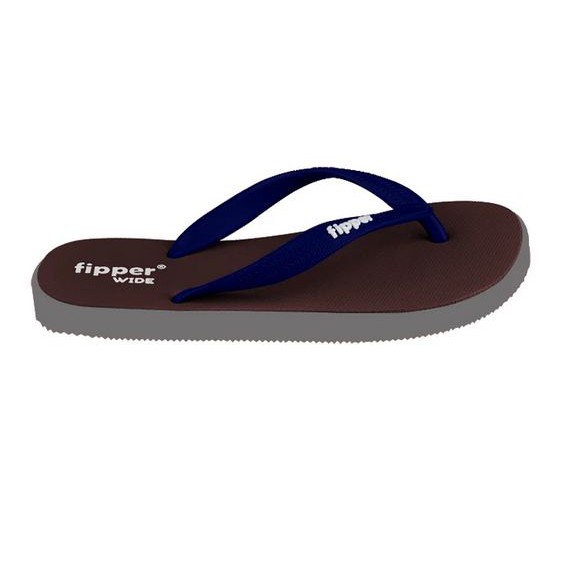 Sandal Fipper Wide Maroon Grey Light Navy Original