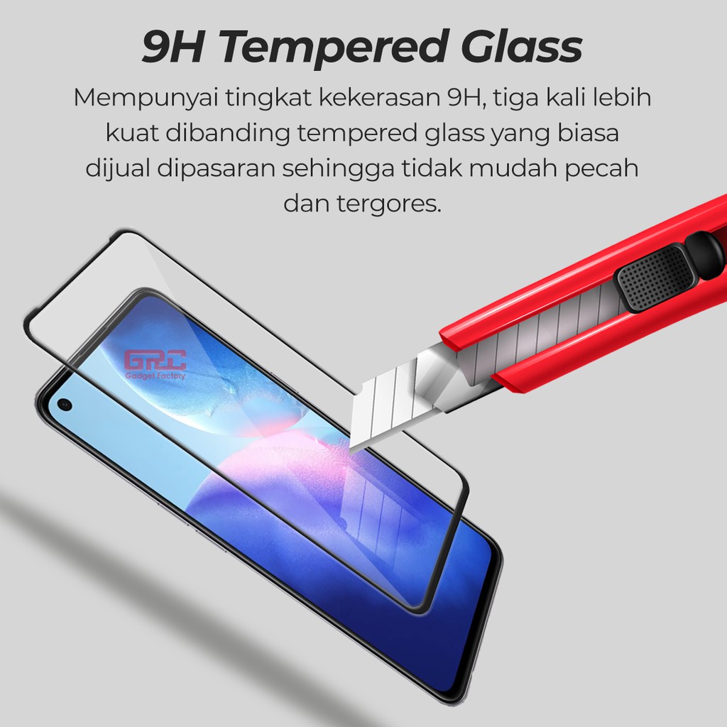 Tempered Glass OPPO Reno 5 HOGO Full Cover Anti Gores Kaca