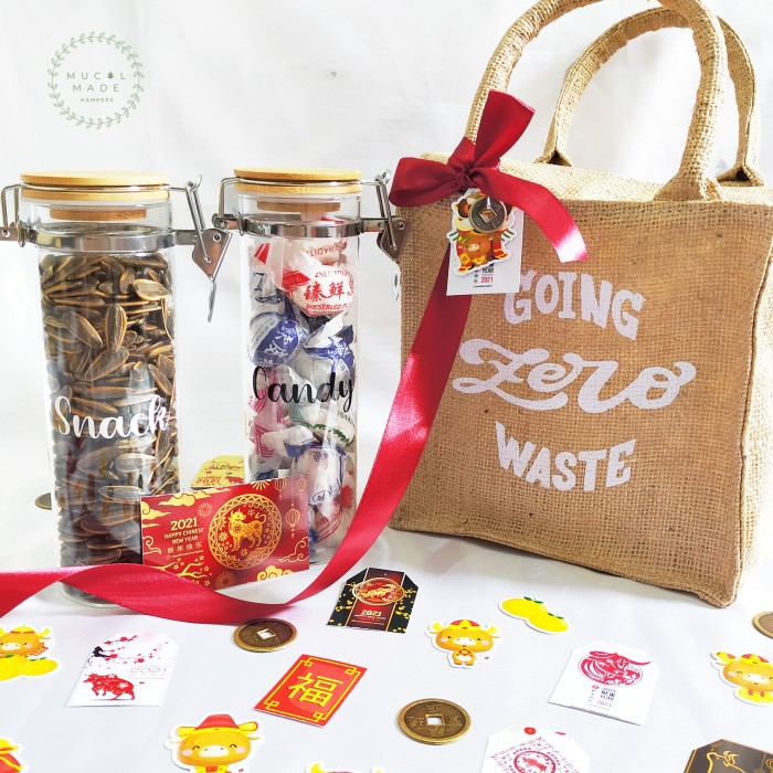 

PAKET KADO IMLEK HADIAH HAMPERS IMLEK PARCEL MAKANAN CNY GIFT SET - SMALL-MEDIUM, Candy BOX