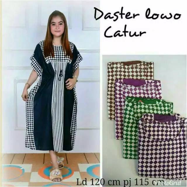 Daster Lowo Catur Kotak Kotak