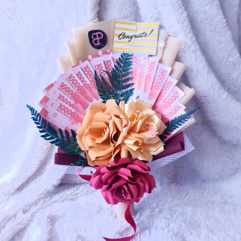 Buket Uang Mainan / Buket Bunga Kertas Uang / Buket Uang Palsu