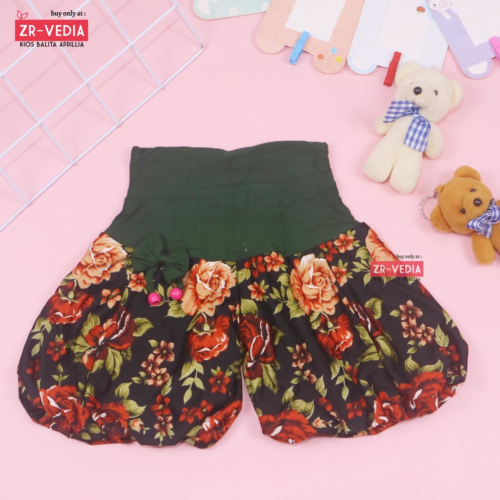 Celana Baloon uk. 2-3 Tahun / Celana Pendek Anak Celana pop Perempuan Pita Polos Short Pants Pendek