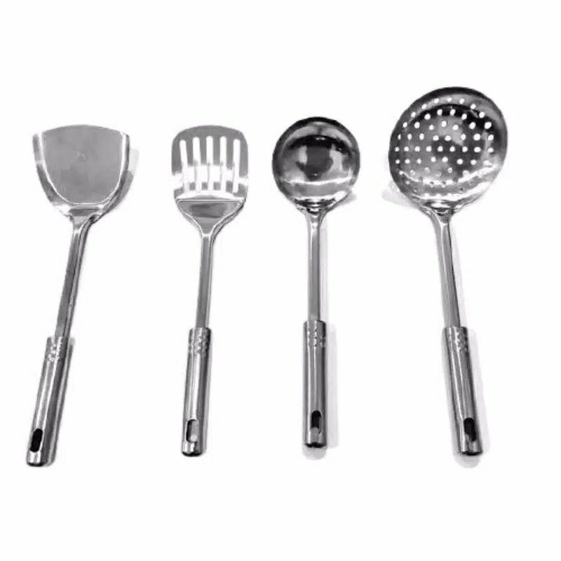 Sutil Stainless Spatula Set Stainless Steel Sutil Masak Anti Karat Centong Kuah Sop Peniris Sayur Gorengan 4404/4507