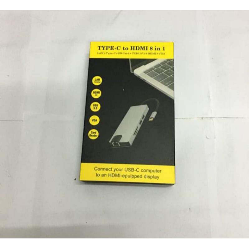 Converter Type C to Hdmi 8 in 1 / Converter Type C 8 in 1/ converter type c