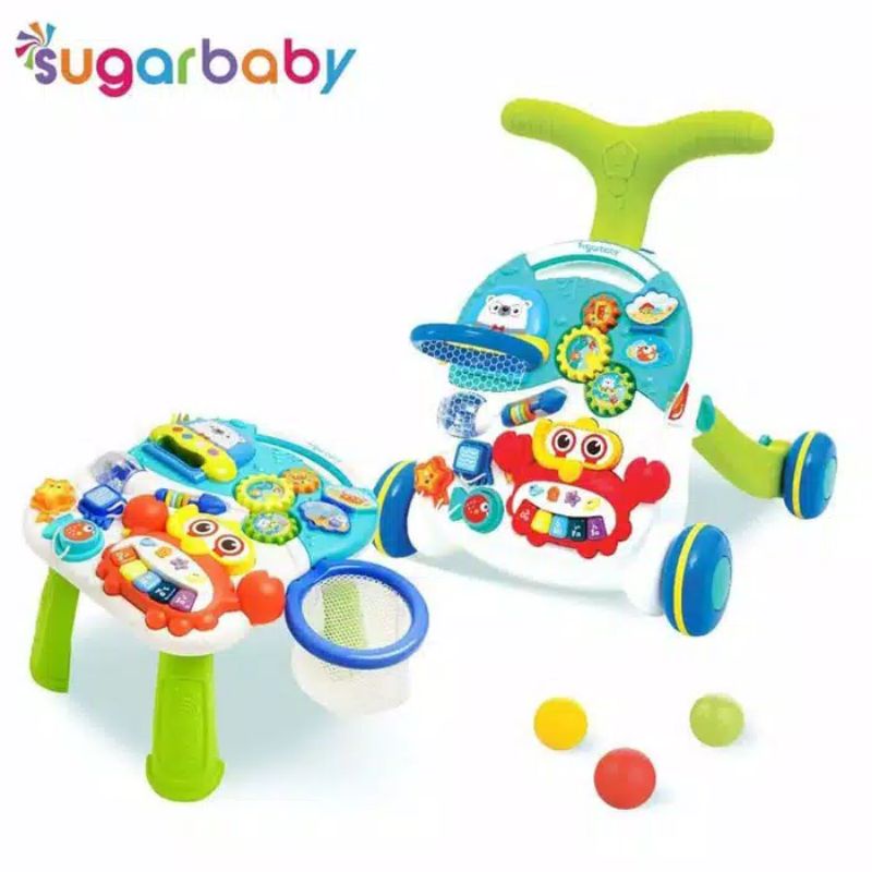 Sugarbaby 10 in 1 Baby Walker and Table Premium Activity Sugar baby