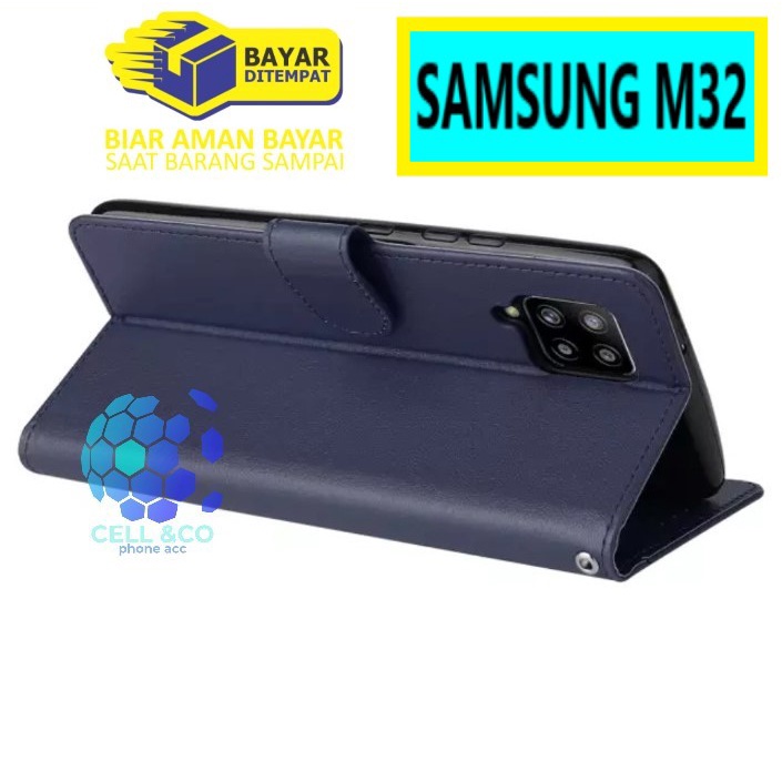 Flip cover SAMSUNG M32 Flip case buka tutup kesing hp casing flip case leather wallet