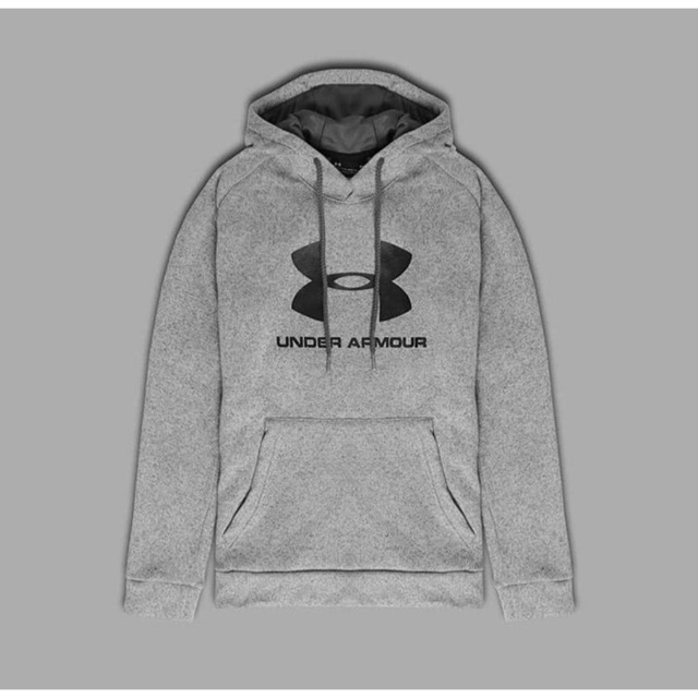 Jaket pria wanita hoodie under armor fleece logo original