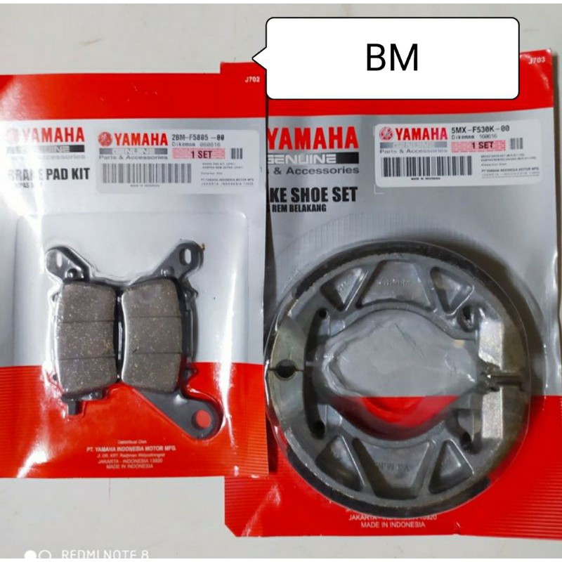 KAMPAS REM DEPAN BELAKANG YAMAHA MIO M3/MIO Z/MIO GT 125 ORI YGP
