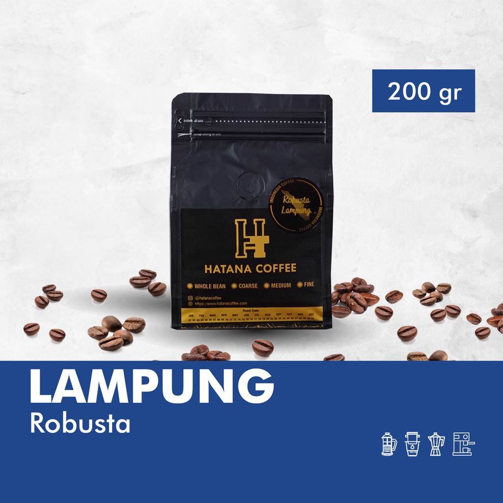 

Kopi Robusta Lampung - Roasted Bean - 200 Gram