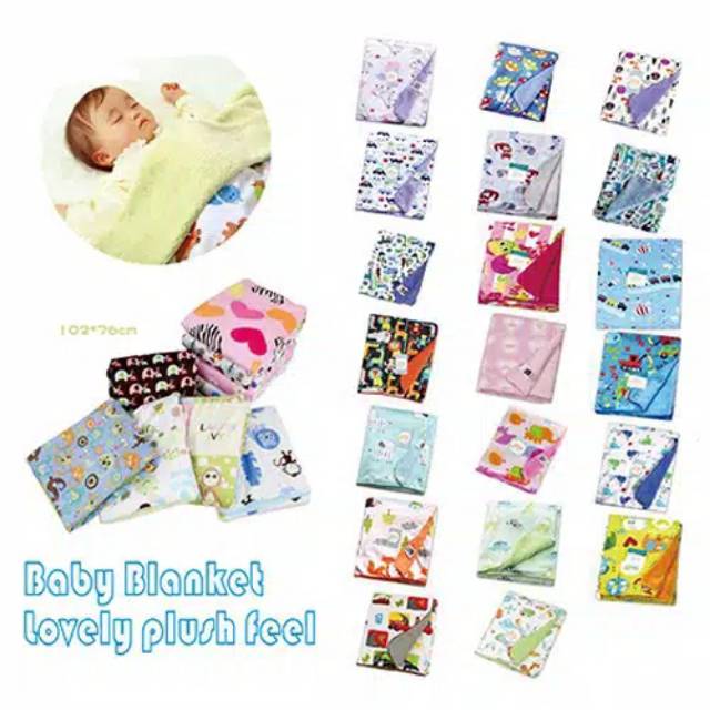 ARYULOVA - SELIMUT BAYI CARTER LOVE DOUBLE FLEECE IMPORT BABY BLANKET