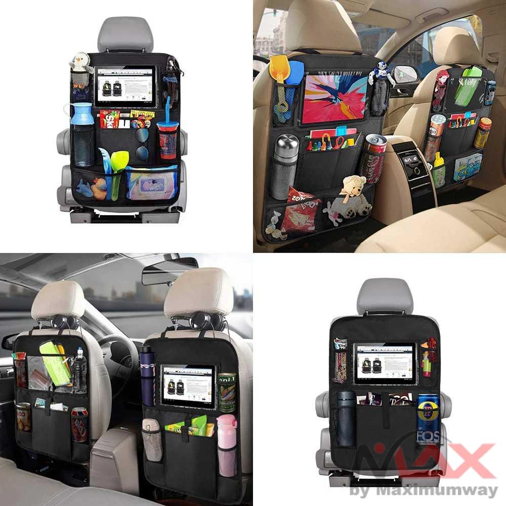 Organizer kursi Jok belakang Mobil Tempat barang tas Cantelan Jog belakang mobil KzeR Tas Gantung Kursi Mobil Backseat Organizer Touch Screen Tempat Duduk Belakang Multi Saku Multifungsi Tempat Penyimpanan Mobil Universal Tas Perjalanan Nyaman Tahan Air