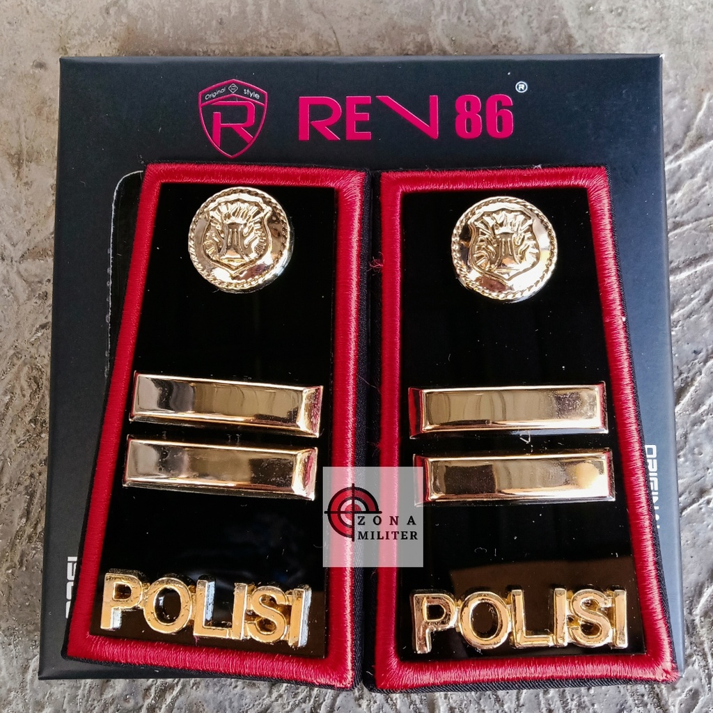 TANDA PANGKAT HARIAN (PDH) POLRI IPTU LIS MERAH TERBARUrev86
