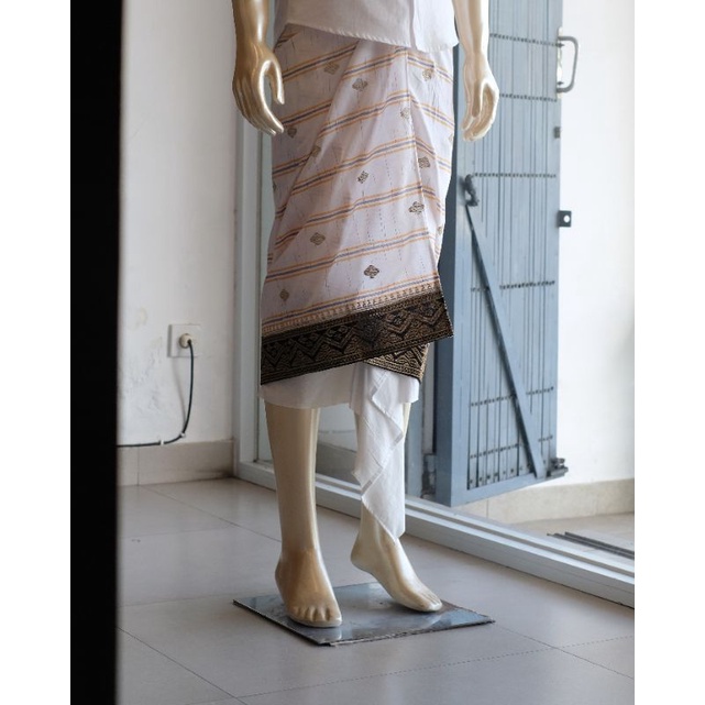 Saput Endek Kombinasi Bordir Semi Songket / Busana Adat Bali / Busana Adat Bali Pria / Pakaian Adat 