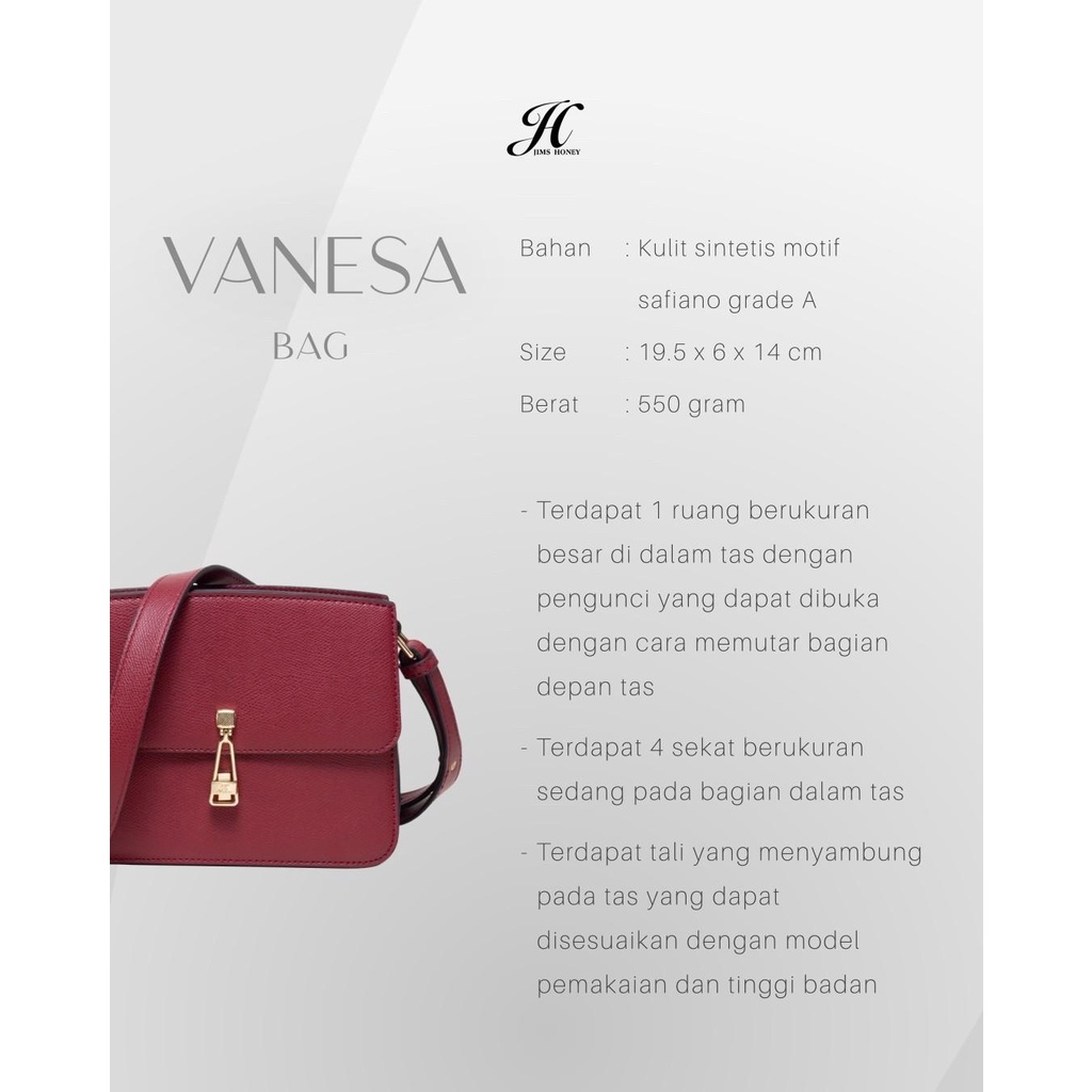 JIMS HONEY TAS SELEMPANG WANITA VANESA BAG