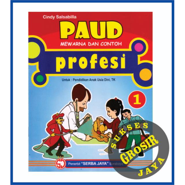 Buku Anak Paud Mewarna dan Contoh Profesi