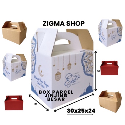

Box Parcel 30x25x24 (Jinjing) BOX PARCEL LEBARAN / BOX PARCEL JINJING / Kardus Parcel Lebaran Karton/Box/Kardus/Parcel / Karton/Box/Kardus/Parcel