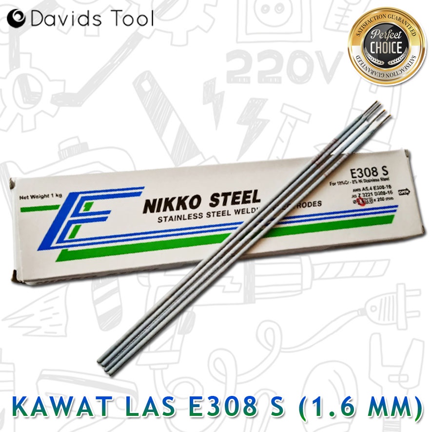 Kawat Las Stainless 1.6 mm E 308 S Nikko Steel Per Biji