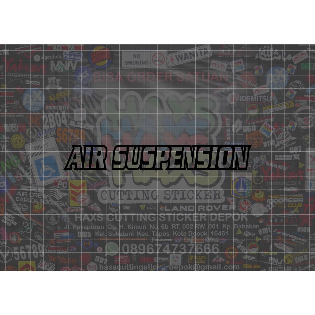 Cutting Sticker Bismania Air Suspension Ukuran 15 Cm Untuk Mobil Motor