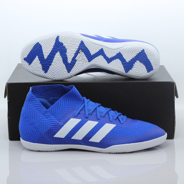 Sepatu Futsal Adidas Nemeziz 18.3 IN Blue  Original BNIB