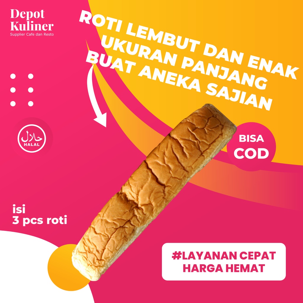 Roti John Enak dan Murah dan Lezat isi 3 Pcs