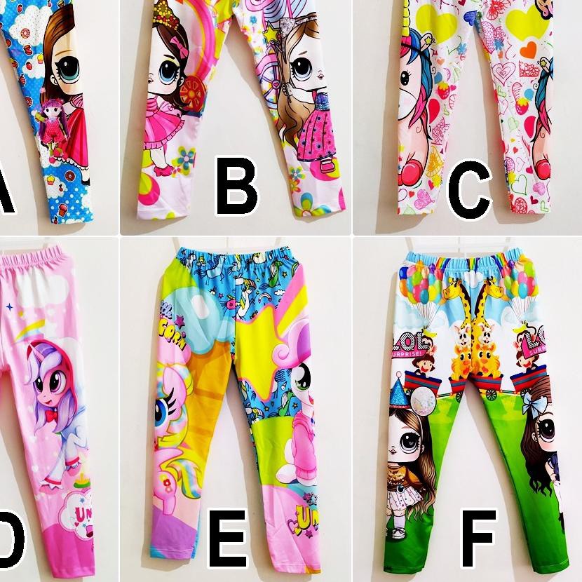 ➧ Legging Anak Usia 3-11 tahun Motif LOL SURPRISE / MY LITTLE PONY / UNICORN / TSUM2 Merk Coco Ice ❅