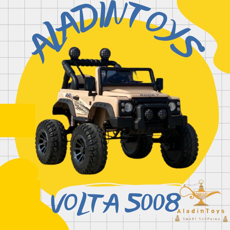 Mainan/Maenan Mobil Aki Anak Rocky Volta 5008 Monster Sahara