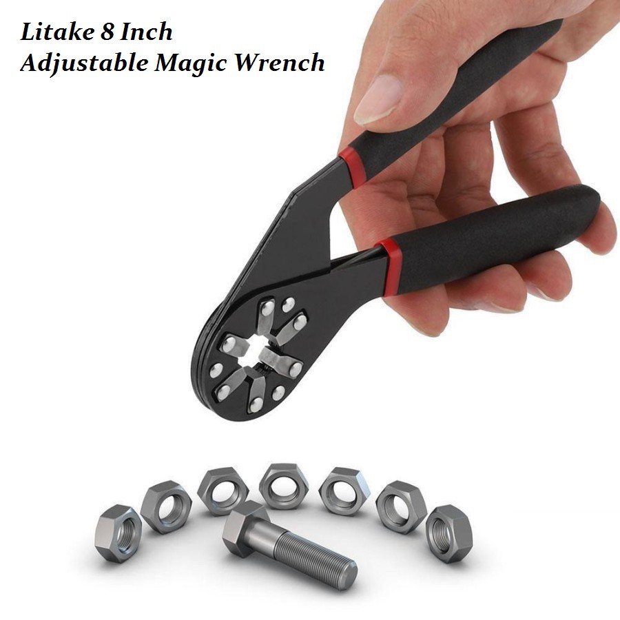 Hand Tools Litake 8 Inch Adjustable Magic Wrench Multifungsi