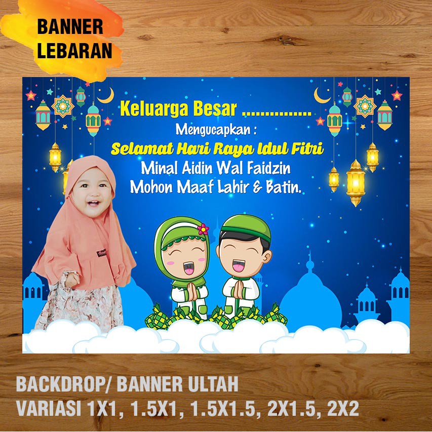 Jual SPANDUK/ BANNER LEBARAN IDUL FITRI Shopee Indonesia