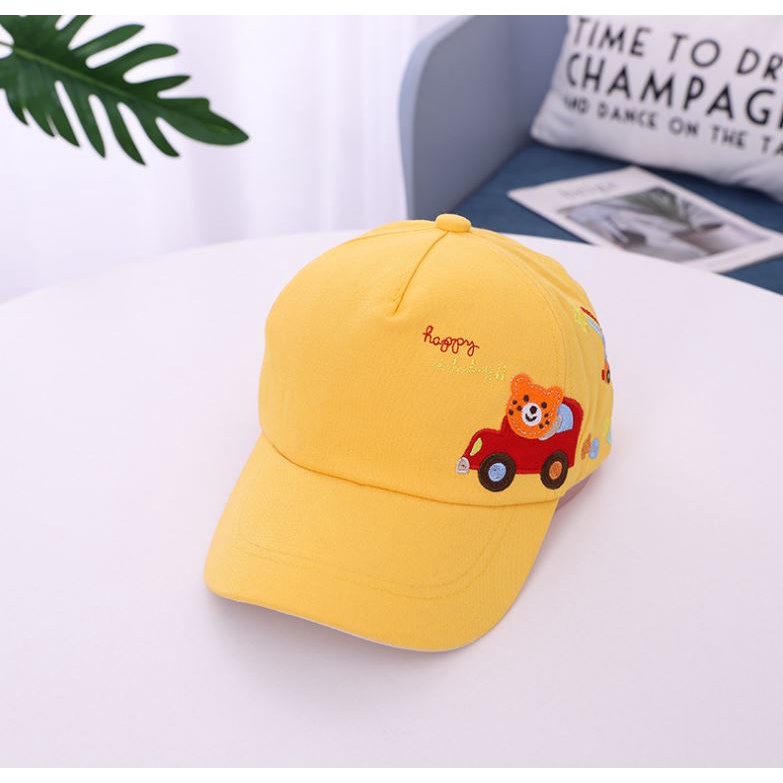 Topi Anak Baseball Gambar Mobil Cars Lucu Impor-4